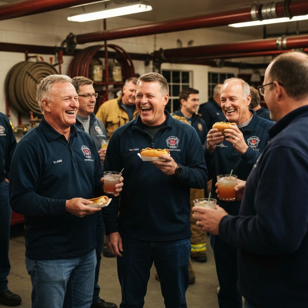 Fire department appreciation tasting event